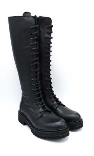 stivale alto lacci vera pelle NOA.A