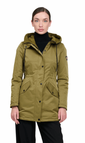 parka reversibile olio,marrone INFLUENCER