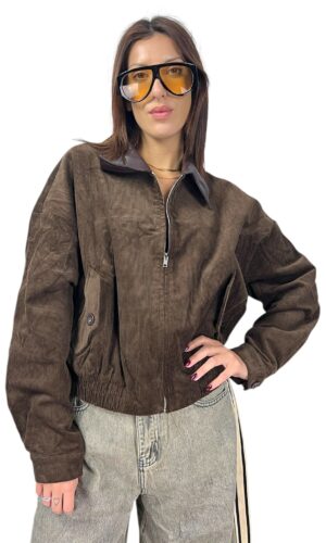 bomber velluto colletto MYRA