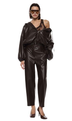 pantalone simil pelle vita alta IMPERIAL