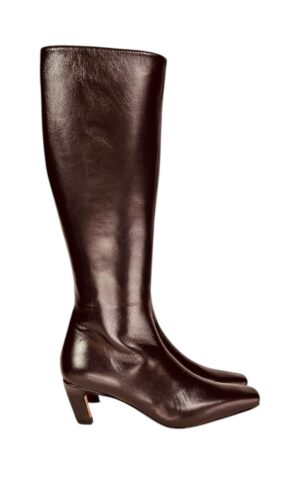 stivale punta squadrata alto nero,marrone N6 Milano