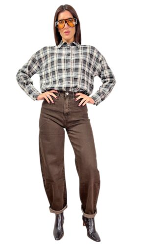 jeans balloon marrone MYRA