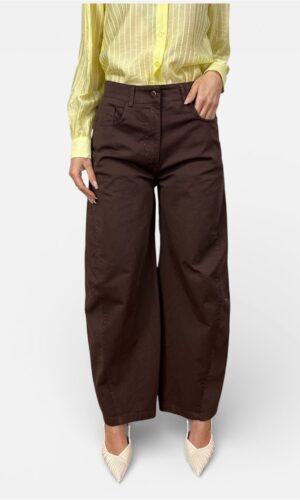 Pantalone Ovetto marrone,rosa SUSY MIX - XS, Marrone