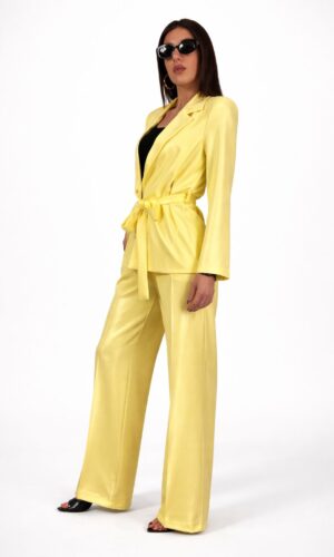 Completo Tailleur Cady Cintura marrone,rosa,celeste,rosa,rosso SUSY MIX