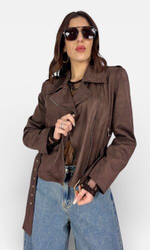 giacca cintura biker moro,SUSY MIX