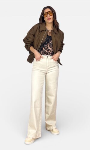 jeans wide-leg beige,MYRA