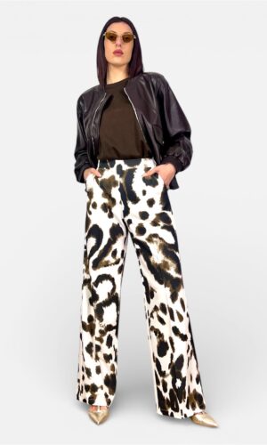pantalone largo stampa astratta IMPERIAL