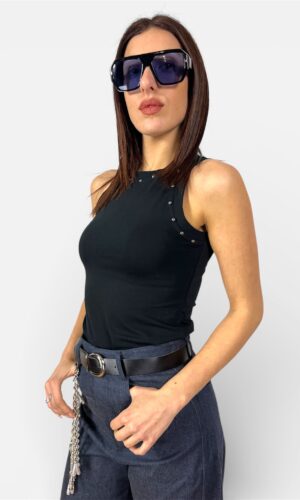 Canotta Americana con Dettagli Borchie PHARD