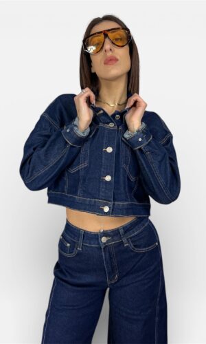 giubbino crop jeans MYRA