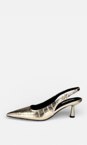slingback oro coccodrillo CORINA