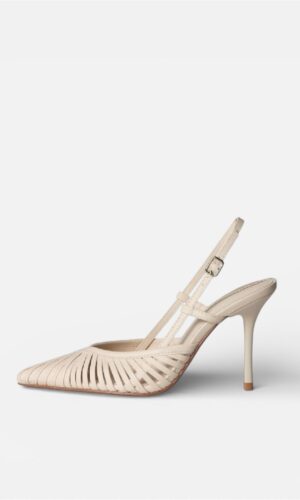 Slingback a Punta nero,burro CORINA