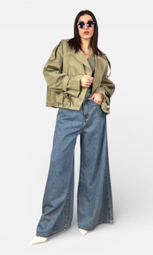 Trench Bomber Urban Style militare,tabacco by MYRA